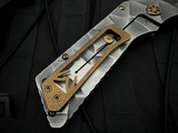Medford TFF-1 Folder Beadblast/Brushed "Stained Glass" Titanium Body w/ Bronzed Hardware and S45VN Vulcan Blade (4")