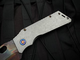 Medford TFF-1 Folder "Old School Tumbled" Titanium Body w/ Flamed Hardware/Clip and S45VN Vulcan Blade (4")