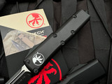 Microtech T/E Black Tactical Aluminum Body w/ Black Tactical Plain Edge Blade (3.1") 233-1T