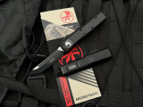 Microtech T/E Black Tactical Aluminum Body w/ Black Tactical Plain Edge Blade (3.1") 233-1T