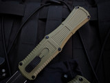 Benchmade Claymore OTF D/E Ranger Green Grivory Body w/ CPM-D2 Smoke Grey Plain Edge Blade (3.89") 3370GY-1