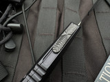CONSIGNMENT Marfione Custom Combat Troodon D/E Black Hefted Alloy Body w/ DLC Ringed Hardware, Carbon Fiber Switch, and Mirror