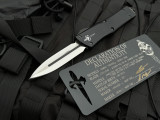 CONSIGNMENT Marfione Custom Combat Troodon D/E Black Hefted Alloy Body w/ DLC Ringed Hardware, Carbon Fiber Switch, and Mirror