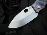 Medford TFF-1 Folder Entropic Anodized "Stained Glass" Sculpted Titanium Body w/ S45VN Tumbled Blade (4")