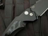 CONSIGNMENT Hogue EX-A05 Auto Folder Black Aluminum Body w/ G-Mascus Inlays and Black. Spearpoint Blade (4") 34539