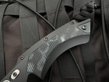 CONSIGNMENT Hogue EX-A05 Auto Folder Black Aluminum Body w/ G-Mascus Inlays and Black. Spearpoint Blade (4") 34539
