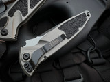 Microtech Socom Elite T/E Auto Folder Natural Clear Aluminum Body w/ Black Plain Edge Blade (4") 161A-1NC
