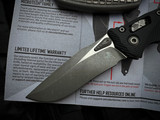 Microtech Amphibian S/E RAM-LOK Folder Fluted Black G10 Body w/ Apocalyptic Plain Edge Blade (3.9") 137RL-10APFLGTBK