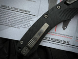 Microtech Amphibian S/E RAM-LOK Folder Fluted Black G10 Body w/ Apocalyptic Plain Edge Blade (3.9") 137RL-10APFLGTBK