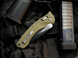 Microtech Amphibian S/E RAM-LOK Folder Fluted OD Green G10 Body w/ Black Partially Serrated Blade (3.9") 137RL-2FLGTOD