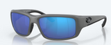 Costa Fantail Sunglasses Matte Gray Frame, Blue Mirror 580G Lenses 06S9006 90065159