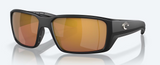Costa Fantail Sunglasses Matte Black Frame, Gold Mirror 580G Lenses 06S9079 90791460