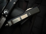 Microtech UTX-85 S/E Black Aluminum Body w/ Stonewashed Plain Edge Blade (3.1") 231-10