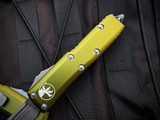 Microtech UTX-85 S/E OD Green Aluminum Body w/ Apocalyptic Plain Edge Blade (3.1") 231-10APOD
