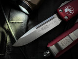 Microtech UTX-85 S/E Merlot Aluminum Body w/ Stonewashed Plain Edge Blade (3.1") 231-10MR