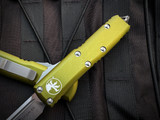Microtech UTX-85 S/E OD Green Aluminum Body w/ Stonewashed Plain Edge Blade (3.1") 231-10OD