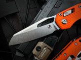 Microtech MSI S/E RAM-LOK Folder Orange Tri-Grip Polymer Body w/ Stonewashed Plain Edge Blade (3.75") 210T-10PMOR