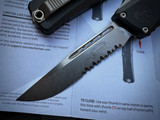 Microtech Gen III Combat Troodon S/E Black Aluminum Body w/ M390MK Stonewashed Partially Serrated Blade (3.8") 1143-11