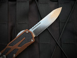 PRE-OWNED Heretic Knives Colossus S/E Root Beer Aluminum Body w/ Magnacut Stonewashed Plain Edge Blade (3.5") H039-22A-RB