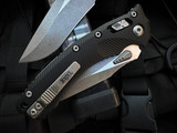 Microtech Amphibian S/E RAM-LOK Folder Fluted Black Aluminum Body w/ Apocalyptic Plain Edge Blade (3.9") 137RL-10APFL