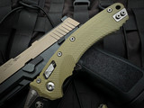 Microtech Amphibian S/E RAM-LOK Folder Fluted OD Green G10 Body w/ Black Plain Edge Blade (3.9") 137RL-1FLGTOD
