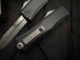 Microtech Hera II Mini Bayonet Black Aluminum Body w/ Apocalyptic Partially Serrated Blade (2.875") 1701M-11AP