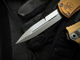 Microtech Hera II Mini Bayonet Tan Aluminum Body w/ Apocalyptic Plain Edge Blade (2.875") 1701M-10APTA