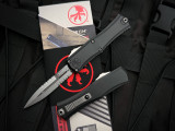 Microtech Hera II Mini Bayonet Black Aluminum Body w/ Stonewashed Partially Serrated Blade (2.875") 1701M-11