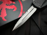 Microtech Hera II Mini Bayonet Black Aluminum Body w/ Stonewashed Fully Serrated Blade (2.875") 1701M-12