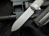 Terrain 365 Otter Flip-ATB Carbon Fiber Scales w/ Terravantium Plain Edge Blade (3”) 10717