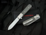 Terrain 365 Otter Flip-ATB Black Canvas Micarta Scales w/ Terravantium Plain Edge Blade (3”) 10713