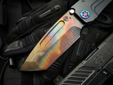 Medford Marauder-H DLC Titanium Body w/ Flamed Pocket Clip and S45VN Vulcan Tanto Blade (3.75")