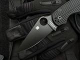 Spyderco Paramilitary 2 Folder Salt Series Black G10 Body w/ Magnacut Black Plain Edge Blade (3.45") C81GMCBKP2