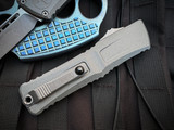 Microtech Gen III Combat Troodon S/E Natural Clear Aluminum Body w/ M390MK Apocalyptic Plain Edge Blade (3.8") 1143-10APNC
