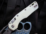 Microtech MSI Folder S/E White Tri-Grip Polymer Body w/ M390MK Apocalyptic Plain Edge Blade (3.75") 210T-10APPMWH