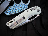 Microtech MSI Folder S/E White Tri-Grip Polymer Body w/ M390MK Apocalyptic Plain Edge Blade (3.75") 210T-10APPMWH