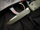 Microtech Ultratech S/E Bladeshow Texas 2024 OD Green Cerakote Aluminum Body w/ OD Green Cerakote Plain Edge Blade (3.4") 121-1