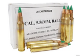 Armscor Precision Inc M855 5.56x45mm NATO 62 Grain Full Metal Jacket Brass Cased Centerfire Rifle Ammunition 50175