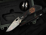 Blackside Customs Strider "Oderint Dum Metuant" Set, Murdered Out Copper Top and Digicam Ti Backside w/ CTS XHP Digicam Plain Edge Blade (4")
