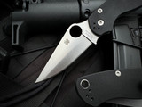 Spyderco Paramilitary 2 Folder Black G10 Scales w/ CPM S45VN Plain Edge Blade (3.45") C81GP2