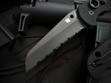 Spyderco Autonomy Auto Folder Black G10 Scales w/ H-1 Black SpyderEdge Blade (3.7") C165GSBBK