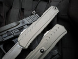 Microtech Cypher II S/E Natural Clear Anodized Aluminum Body w/ Apocalyptic Plain Edge Blade (3.5") 1241-10APNC