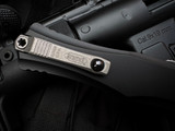 Microtech Hera II Black Aluminum Body w/ M390MK Apocalyptic Plain Edge Blade (4") 1702-10AP