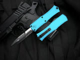 Microtech Hera II Mini Bayonet Turquoise Aluminum Body w/ Black Partially Serrated Blade (2.875") 1701M-2TQ