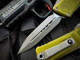 Microtech Combat Troodon gen III D/E OD Green Aluminum Body w/ Apocalyptic Plain Edge Blade (3.8") 1142-10APOD