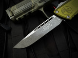 Microtech Combat Troodon gen III S/E OD Green Aluminum Body w/ Apocalyptic Plain Edge Blade (3.8") 1143-10APOD