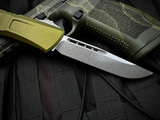 Microtech Combat Troodon gen III S/E OD Green Aluminum Body w/ Apocalyptic Plain Edge Blade (3.8") 1143-10APOD