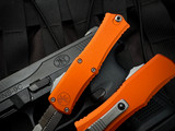 Microtech Hera II Mini Bayonet Orange Aluminum Body w/ Stonewashed Plain Edge Blade (2.875") 1701M-10OR