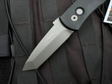 PRE-OWNED Pro-Tech Emerson CQC7 Auto Folder Black Aluminum Body w/ Blasted Hardware and Chisel Grind Tanto Blade (3.25”) E7T01