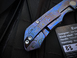 Custom Knife Factory Evo 4.0 Full Dress ZircuTi Body w/ Damasteel Plain Edge Blade (3.4")